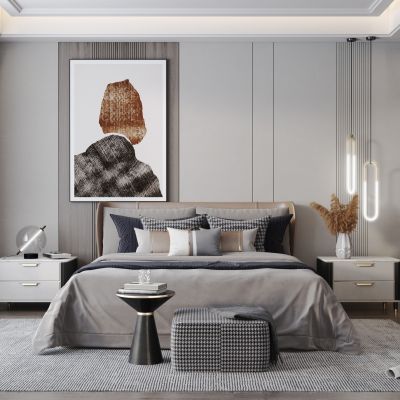 现代轻奢卧室