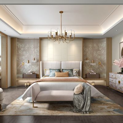 新中式卧室
