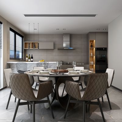 现代轻奢简约餐厅