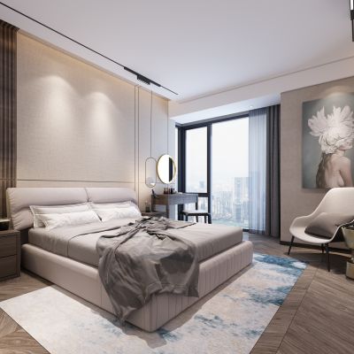 现代轻奢卧室