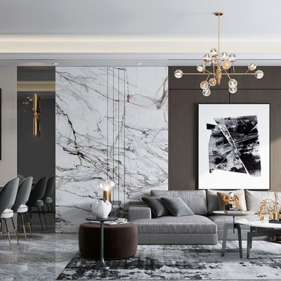 现代轻奢客厅餐厅