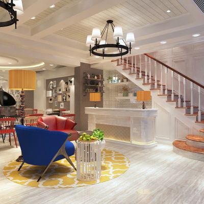 现代简约琴行装修施工CAD图