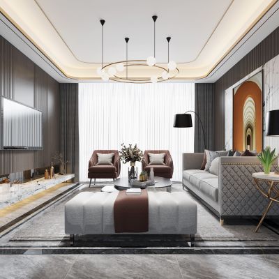 现代风格家居客厅