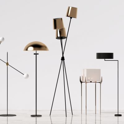 现代落地灯组合