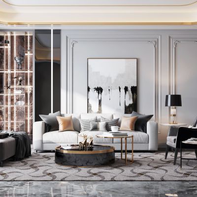 现代风格家居客厅