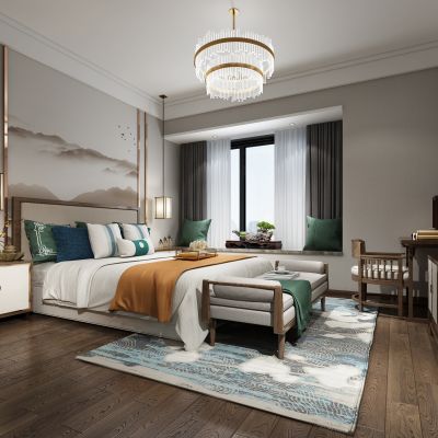 新中式卧室