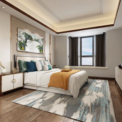 新中式卧室