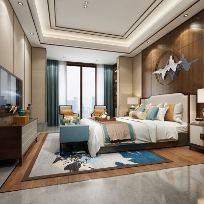 新中式卧室