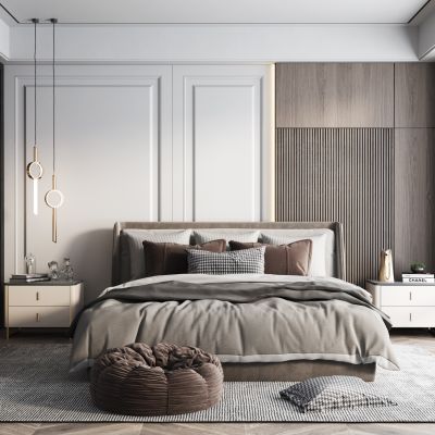 现代轻奢卧室