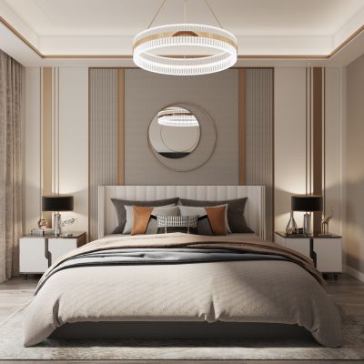现代简约轻奢卧室