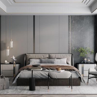 现代卧室主人房