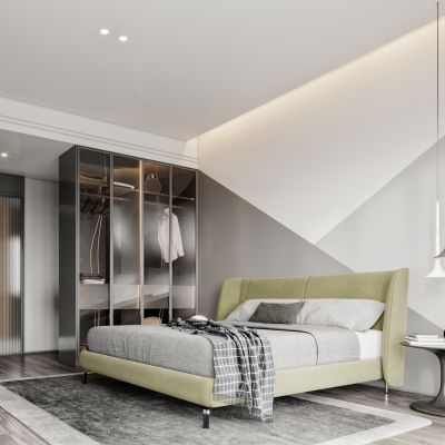 现代简约轻奢卧室