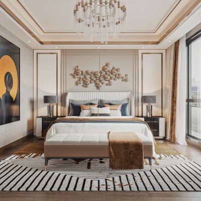现代轻奢卧室