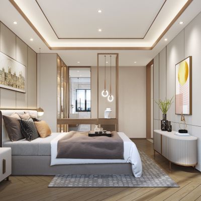 现代简约卧室