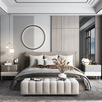 现代轻奢卧室主人房