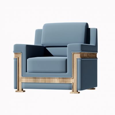 新中式单人沙发