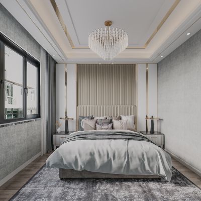 现代轻奢卧室