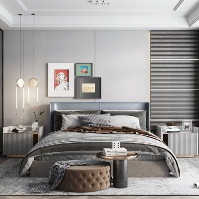 现代卧室主人房