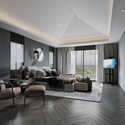现代简约卧室