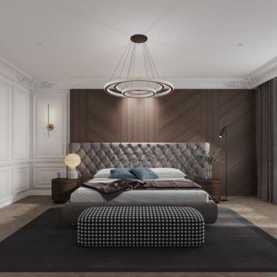 现代简约轻奢卧室