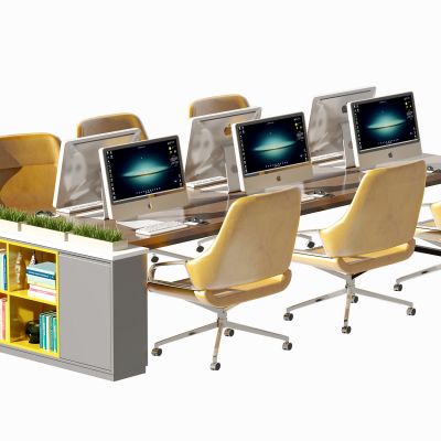 现代办公桌椅组合