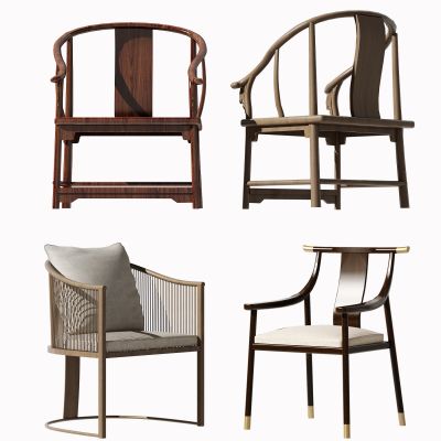 新中式休闲椅组合