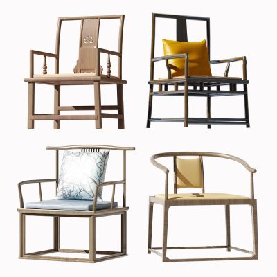 新中式休闲椅组合
