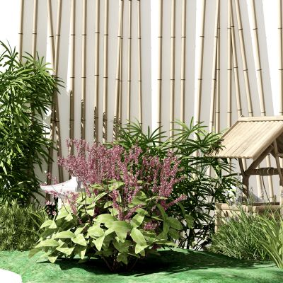 现代花草绿植3D模型