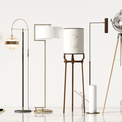 现代落地灯组合