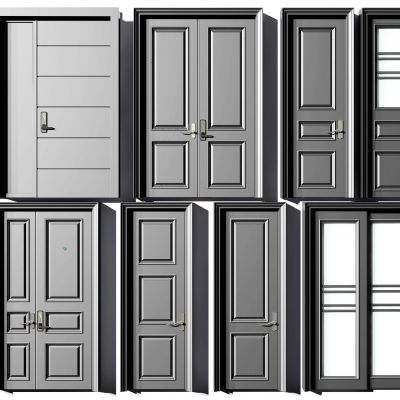 现代门组合母子门