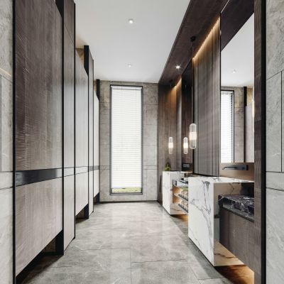 现代公共洗手间卫生间