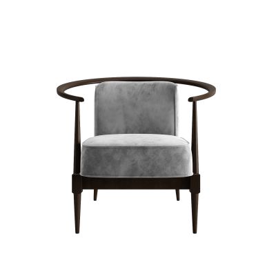 新中式单椅休闲椅