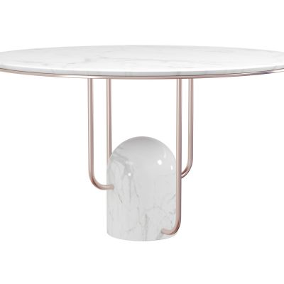 现代边几圆几餐桌