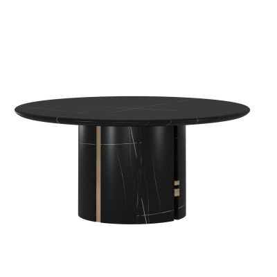 现代边几圆几餐桌