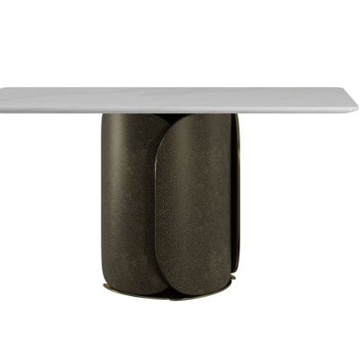 现代边几圆几餐桌