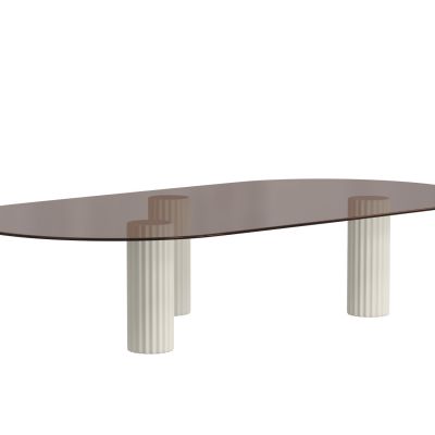 现代边几圆几餐桌