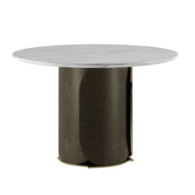 现代边几圆几餐桌