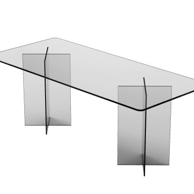 现代边几圆几餐桌