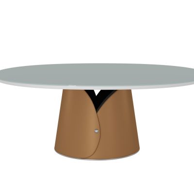 现代边几圆几餐桌