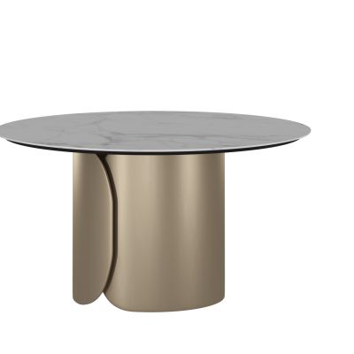 现代边几圆几餐桌