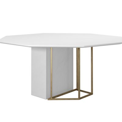 现代边几圆几餐桌