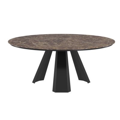 现代边几圆几餐桌