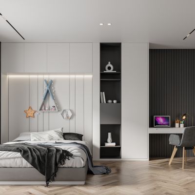 现代儿童卧室