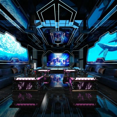 现代酒吧会所ktv包厢