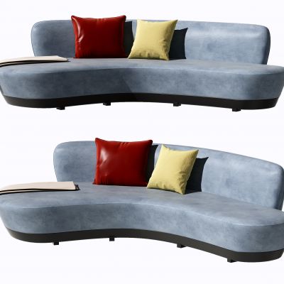 现代弧形沙发