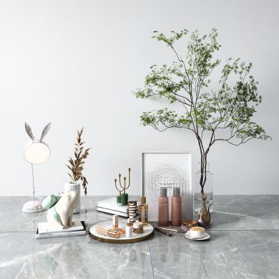 北欧饰品摆件 盆栽 台灯