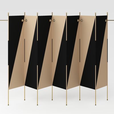 现代屏风隔断