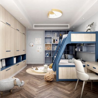 现代儿童房上下床