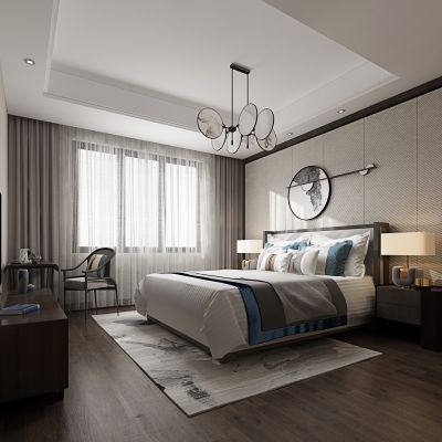 现代简约轻奢卧室