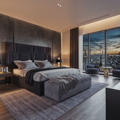 现代简约轻奢卧室